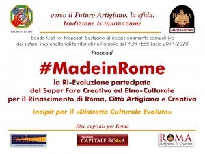 le slide della Proposal #MadeinRome